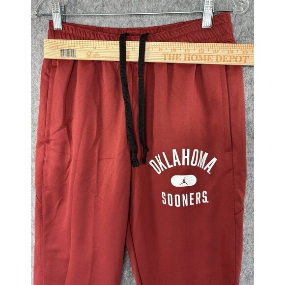 Nike Air Jordan Oklahoma Sooners Jogger Sweatpants Men’s S Red DD6372-698 - Picture 4 of 8